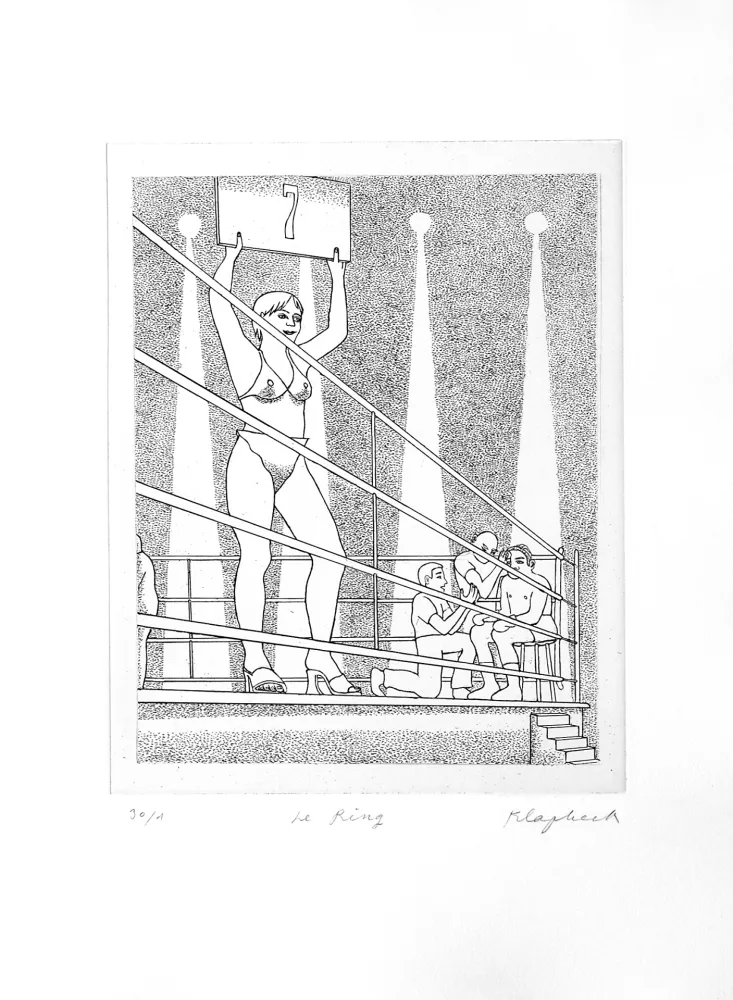 Etching Klapheck - Ring