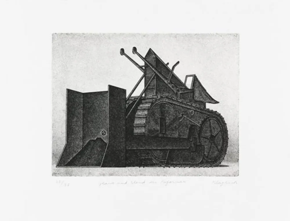 Etching Klapheck - Splendeurs et misères des réformes