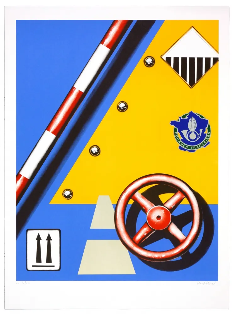 Lithograph Klasen - Douane