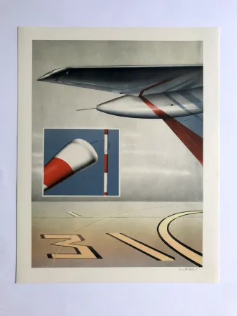 Lithograph Klasen - Ensembles aéroportuaires (L'Air III)