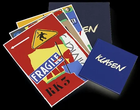 Screenprint Klasen - Klasen devant le miroir de notre monde