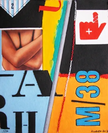 No Technical Klasen - M 38 - Aquagravure de Peter KLASEN