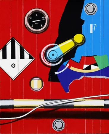 Screenprint Klasen - Manette/G/ rond rouge