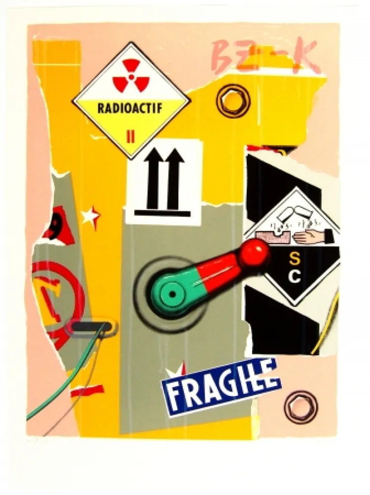 Lithograph Klasen - Radioactif fragile