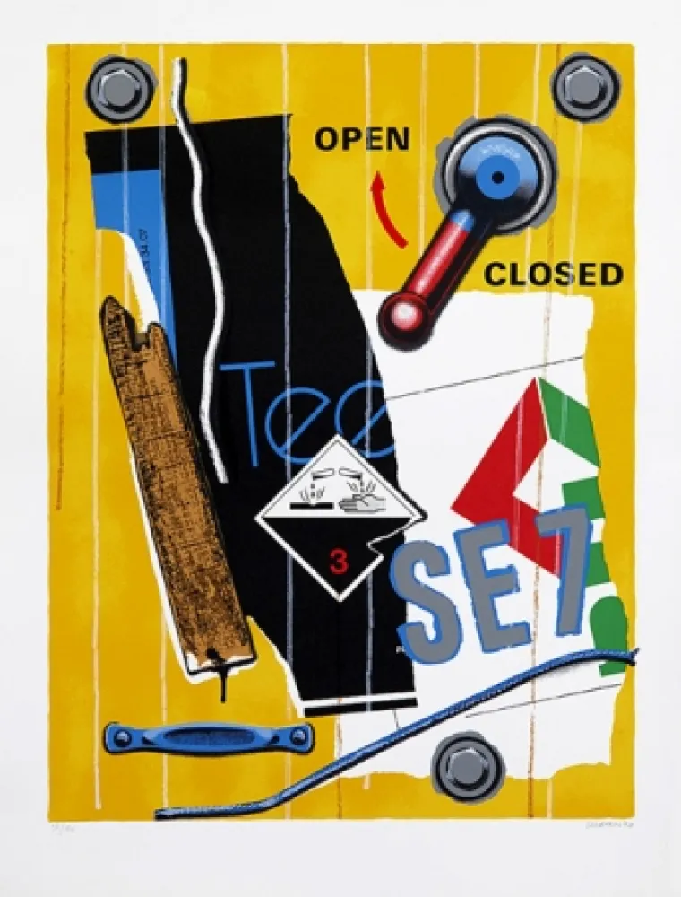 Screenprint Klasen - Se 7 faune jaune