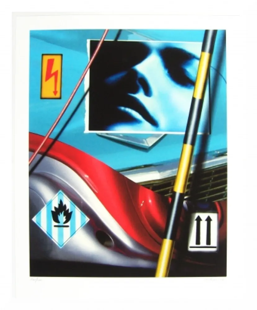 Lithograph Klasen - Visage