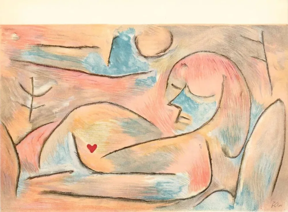 Lithograph Klee - Hiver