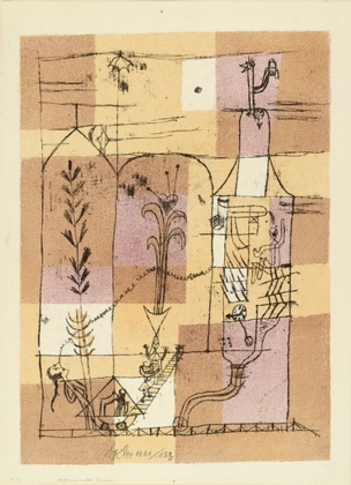 Lithograph Klee - Hoffmanneske Szene