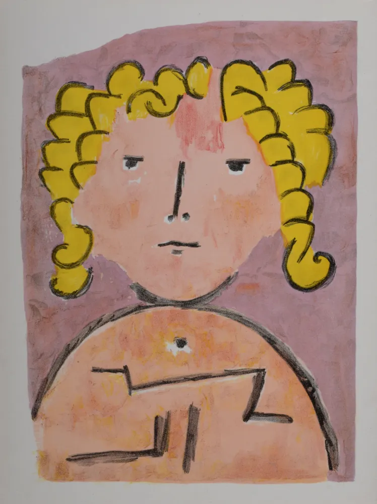 Lithograph Klee - Portrait, 1939