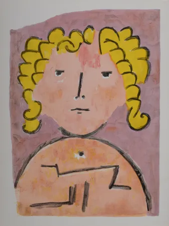 Lithograph Klee - Portrait, 1939