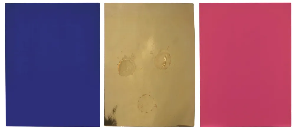 Screenprint Klein - Monochrome und Feuer 