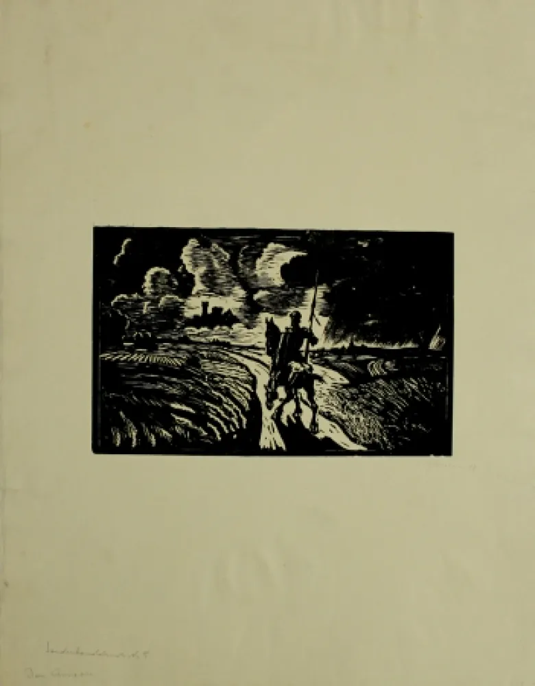 Woodcut Klemm - Don Quixote