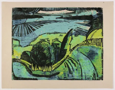 Woodcut Kliemann - Große Havellandschaft (Large Havel Landscape)