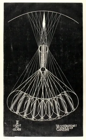 Linocut Klien,  - Light in Glass III