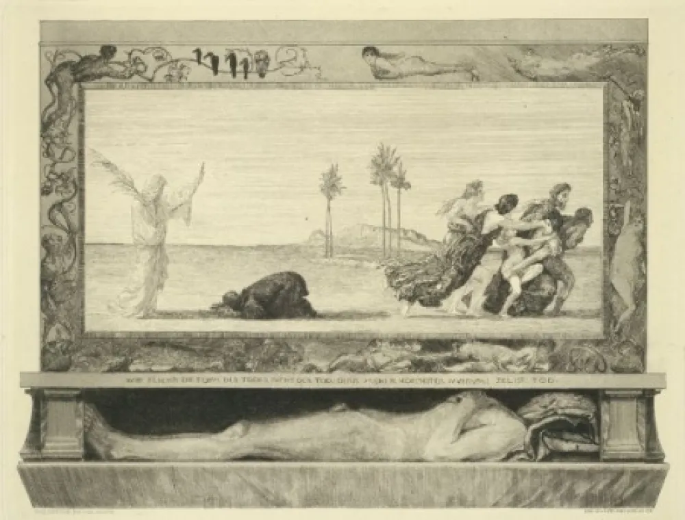 Etching And Aquatint Klinger - Death as Savior, from the portfolio 