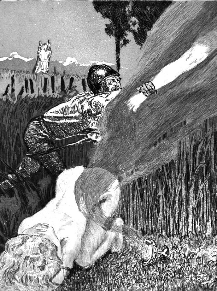 Etching And Aquatint Klinger - Il piede