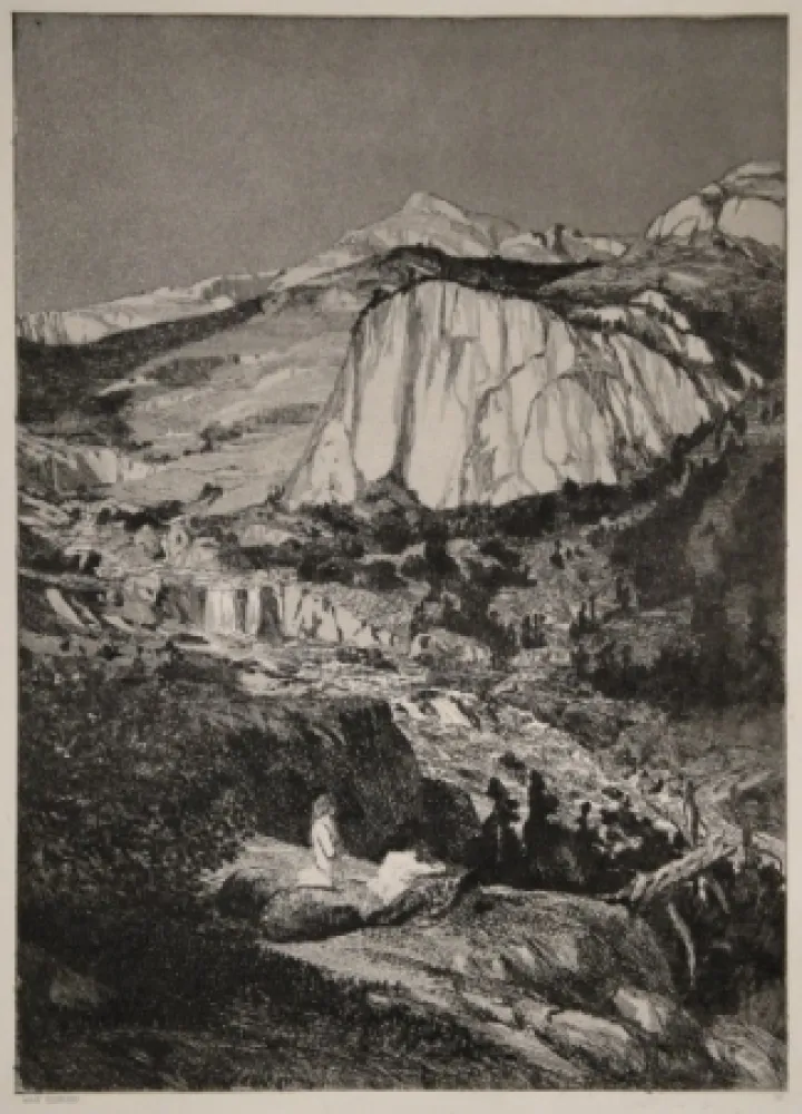 Etching And Aquatint Klinger - Mondnacht