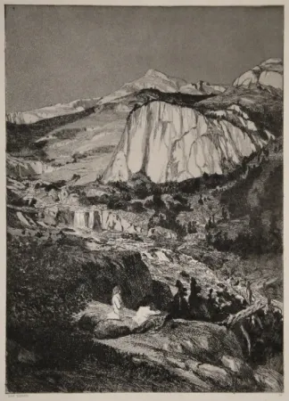 Etching And Aquatint Klinger - Mondnacht