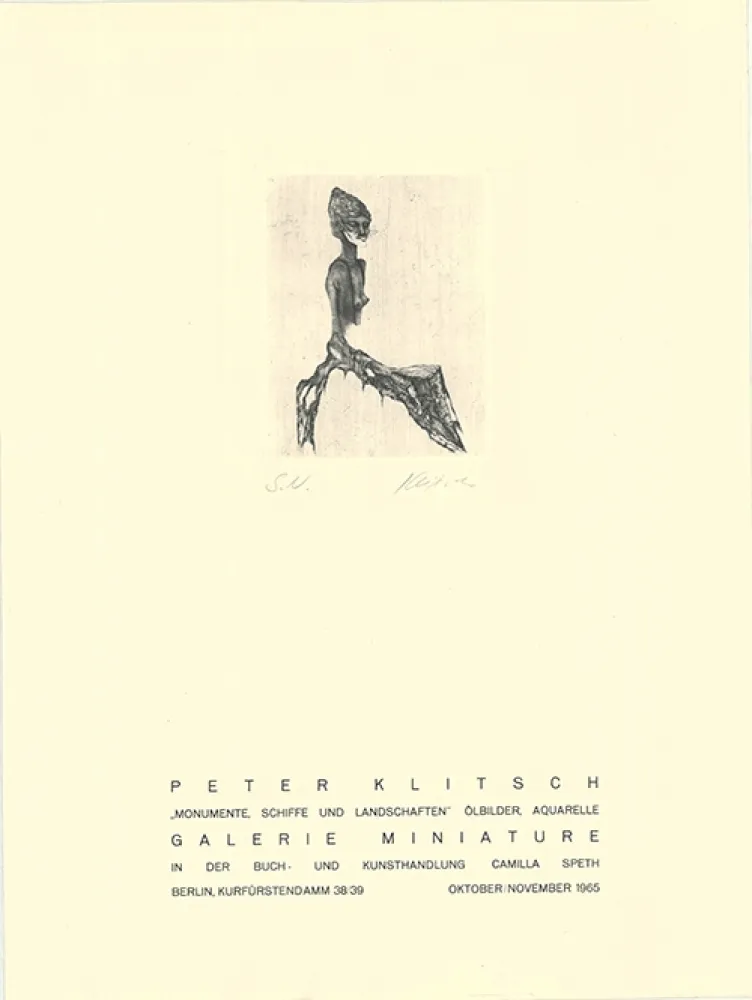 Etching Klitsch - Monumente, Schiffe und Landschaften 