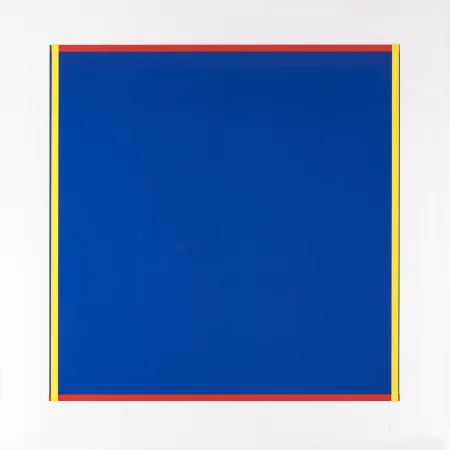 Screenprint Knoebel - Rot, Gelb, Weiss, Blau 02