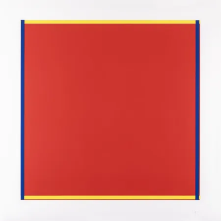 Screenprint Knoebel - Rot, Gelb, Weiss, Blau 04