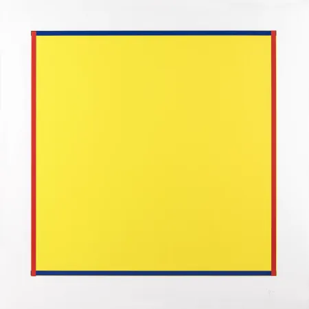 Screenprint Knoebel - Rot, Gelb, Weiss, Blau 06