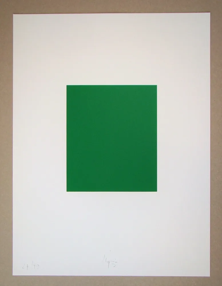 Screenprint Knoebel - Rot Gelb Weiss Blau