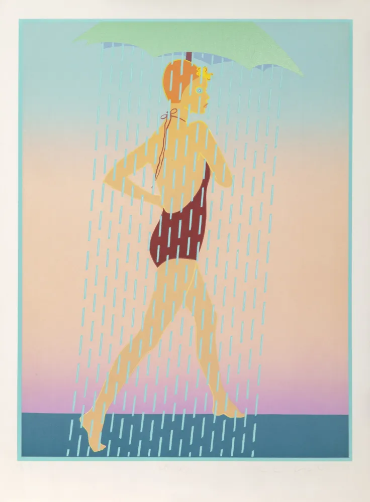 Screenprint Kogelnik - Rainy