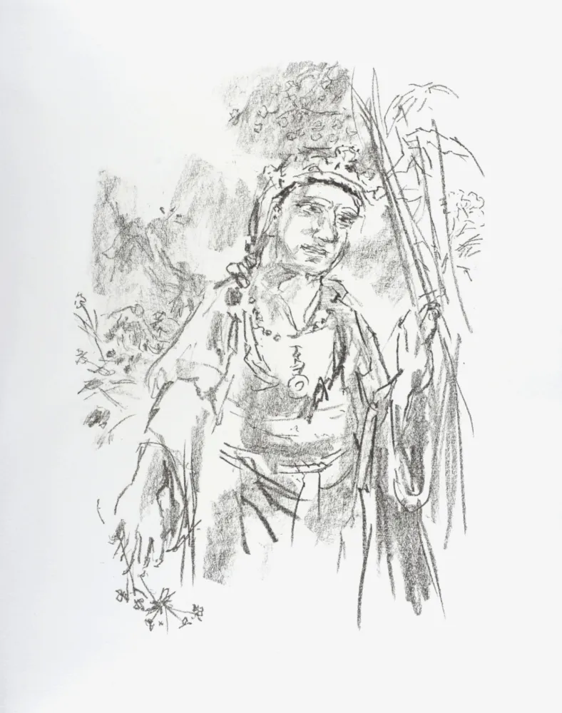 Lithograph Kokoschka - Cordelia, 1963