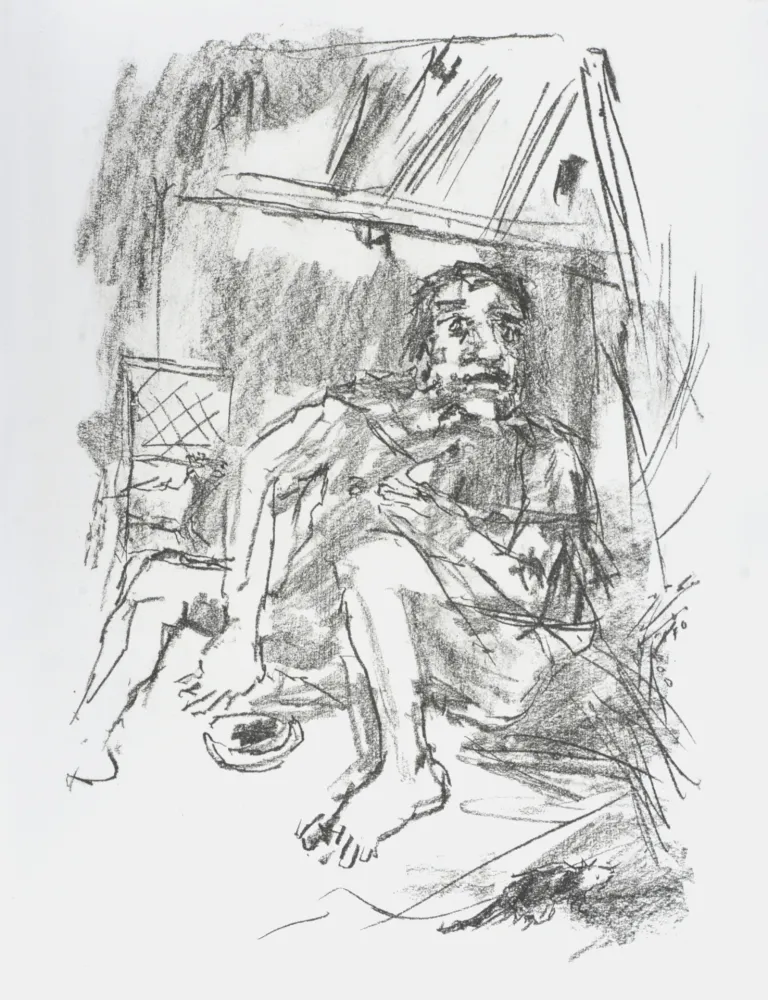 Lithograph Kokoschka - Edgar,1963