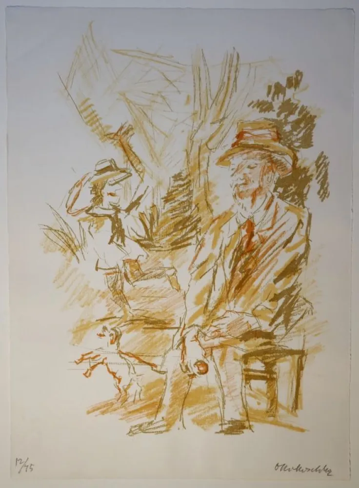 Lithograph Kokoschka - Erlebnis in Neapel