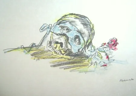 Lithograph Kokoschka - Le Bal Masqué