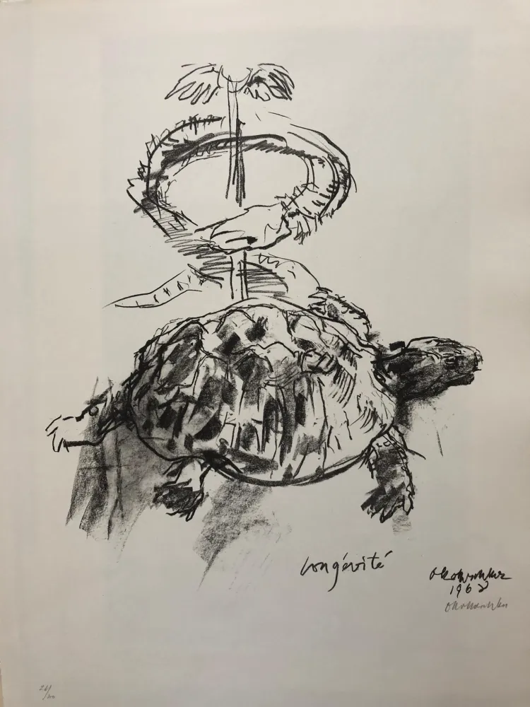 Lithograph Kokoschka - Longévité