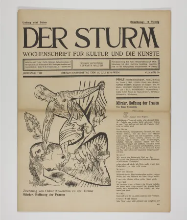 Lithograph Kokoschka - Mörder, Hoffnung der Frauen 