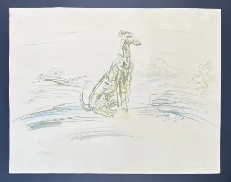 Lithograph Kokoschka - Oskar Kokoschka (1886-1980) - Coloured chalk lithograph on porous paper and vélin - 1952