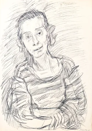 Lithograph Kokoschka - Oskar Kokoschka (1886–1980) - Madeleine - Lithograph on paper - 1920