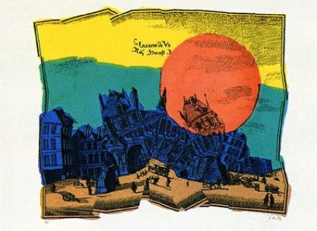 Lithograph Kolar - Château qui rêve