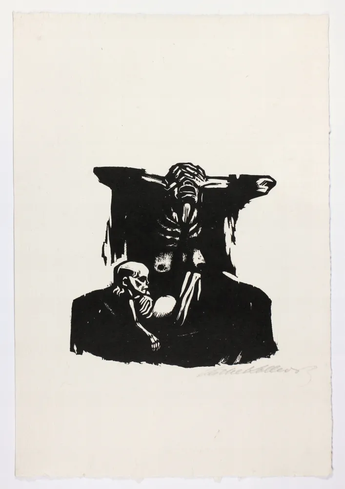 Woodcut Kollwitz - Hunger