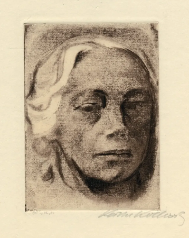 Engraving Kollwitz - Selbstbildnis
