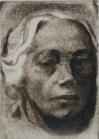 Etching Kollwitz - Self Portrait