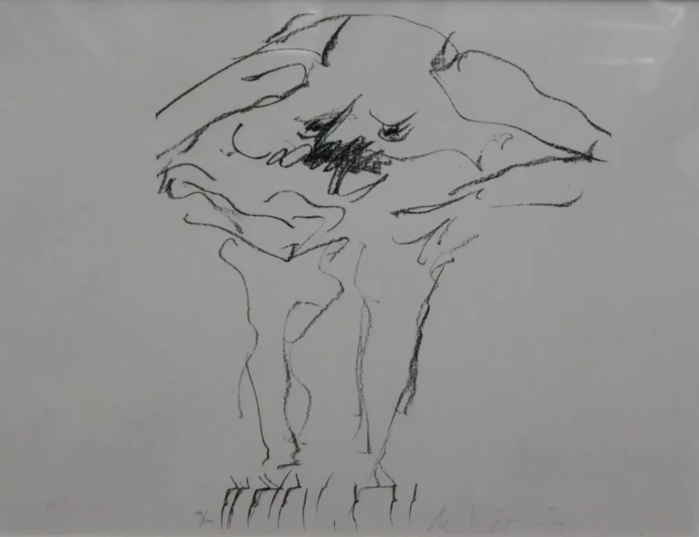 Lithograph Kooning - Clam Digger