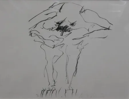 Lithograph Kooning - Clam Digger