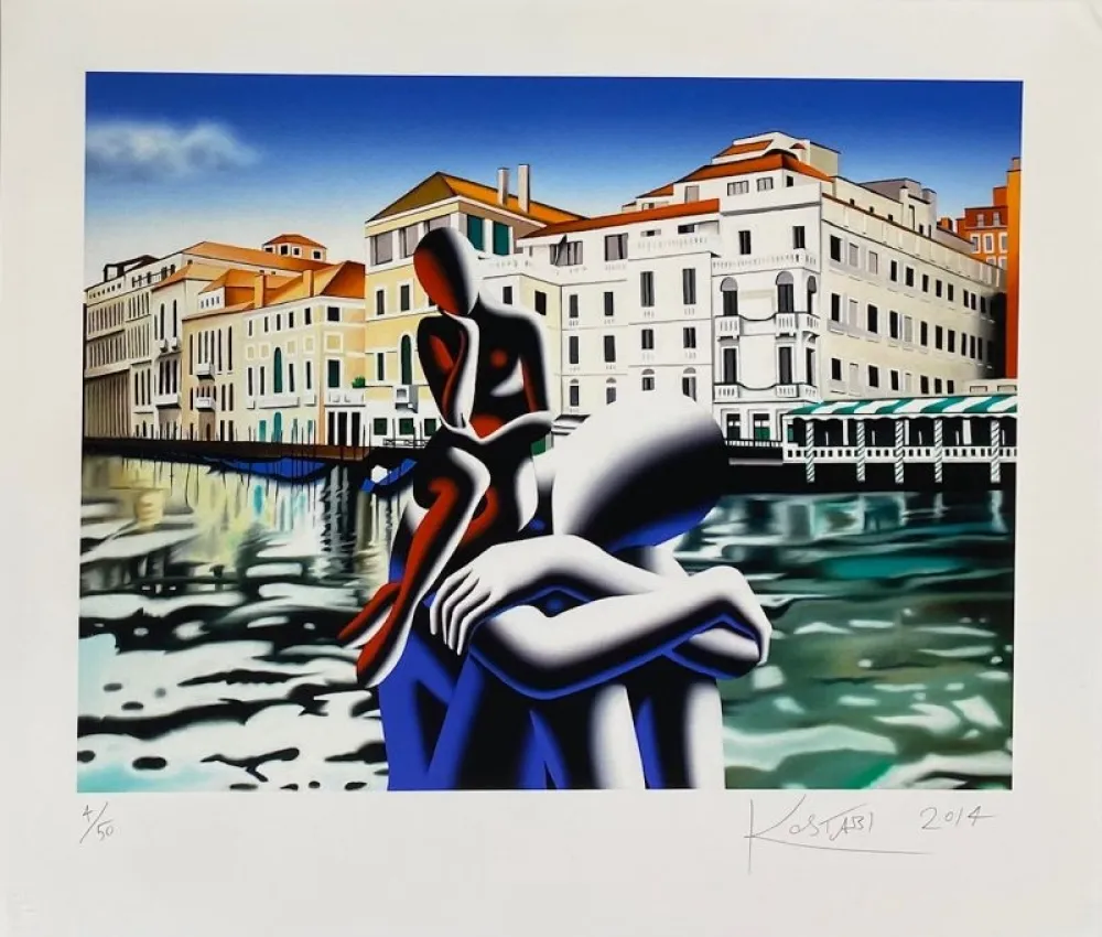 Screenprint Kostabi - Brink Of Awakening 