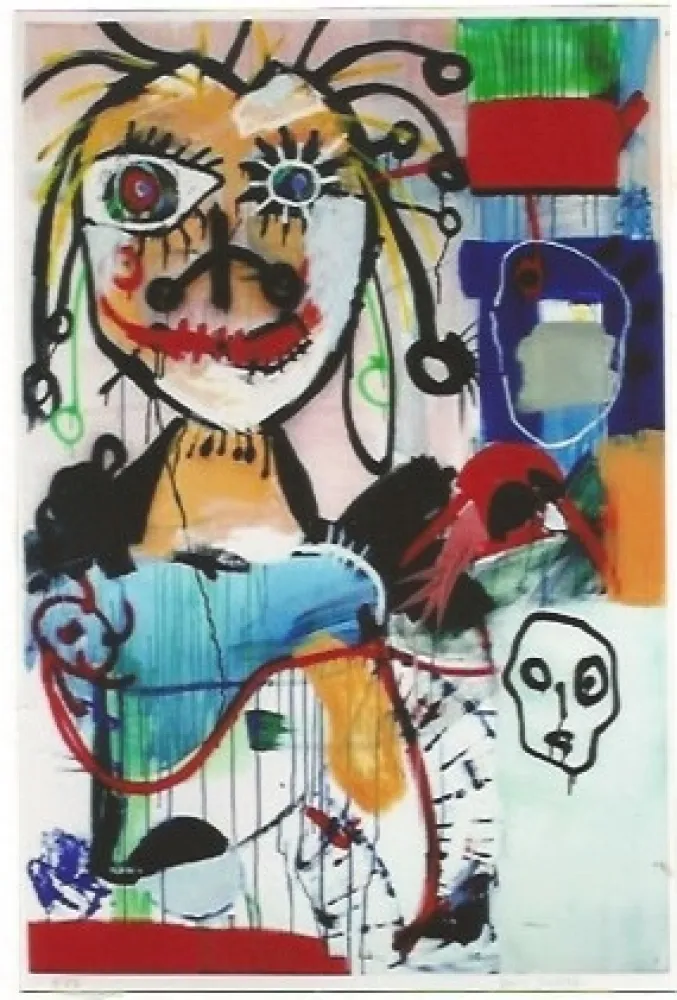 Lithograph Kostabi - Joachim