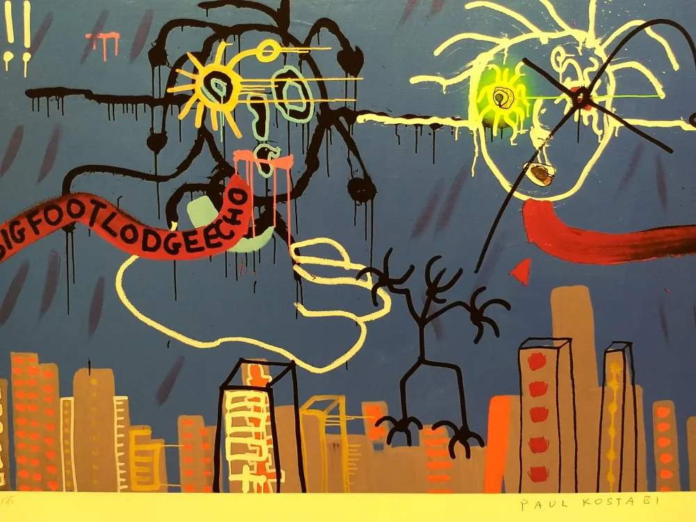 Lithograph Kostabi - Kostabi