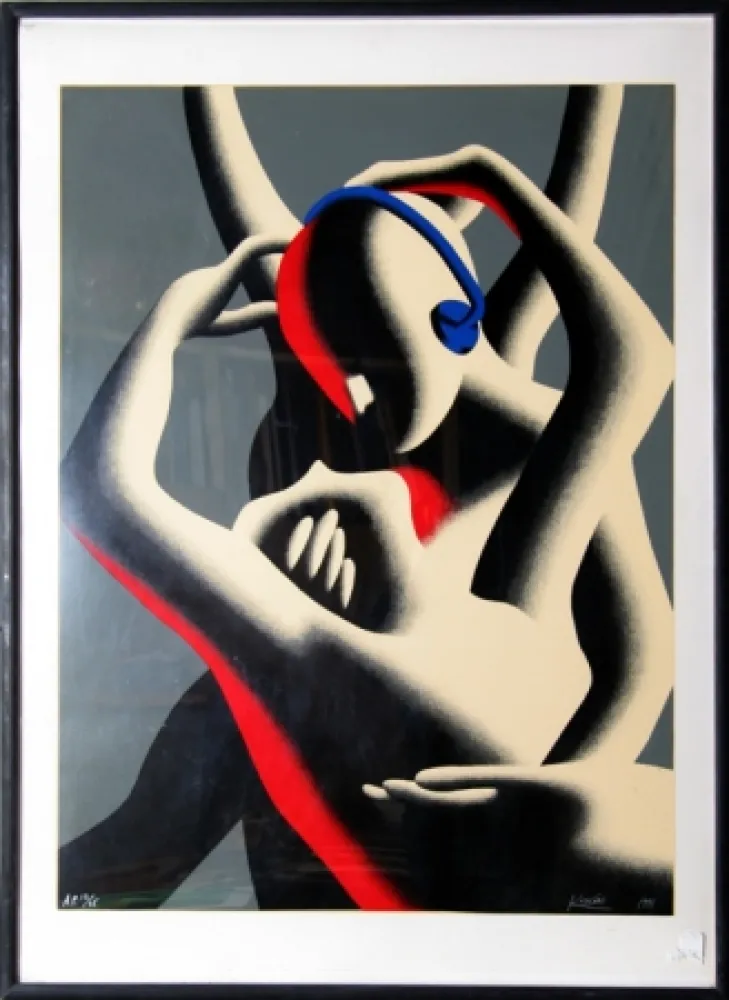 Screenprint Kostabi - Love in Stereo