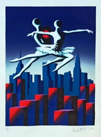 Lithograph Kostabi - SENZA TITOLO