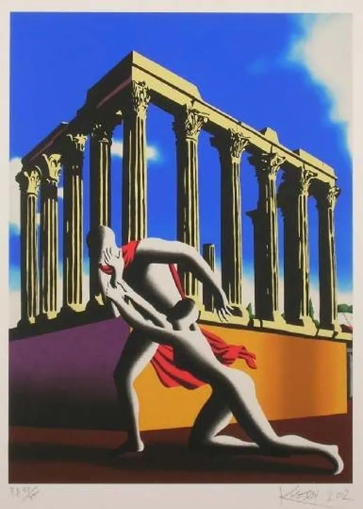 Lithograph Kostabi - SENZA TITOLO