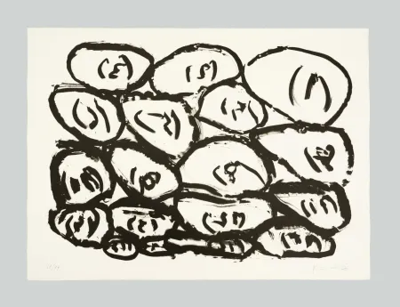 Lithograph Kounellis - Senza titolo