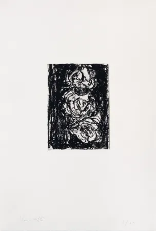 Etching Kounellis - Trois roses
